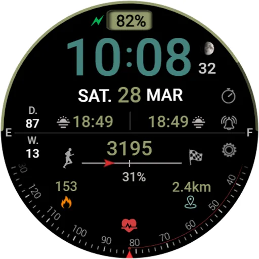 DIGI SERAS Watch face screenshot 18