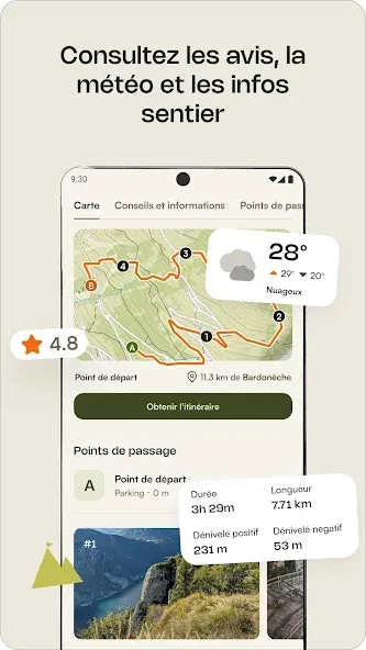 komoot - rando, vélo & course screenshot 4