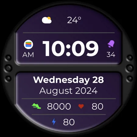 DADAM80: Digital Watch Face screenshot 21