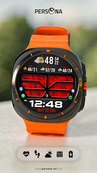 PER46 Digital Watch Face screenshot 7