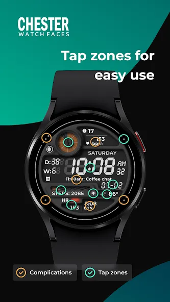 Chester Retro watch face screenshot 4