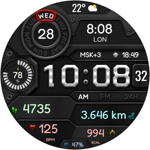 DIGI VIDAMOL WS25 Watch face screenshot 16