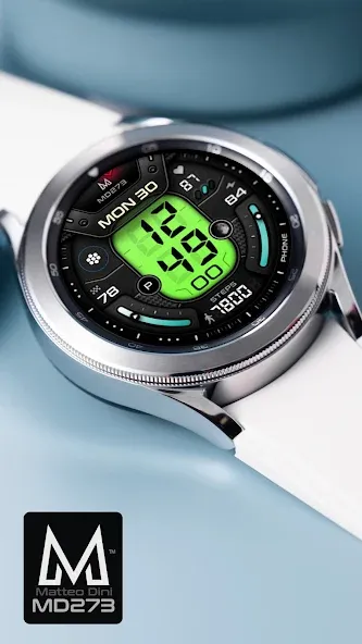 MD273 Digital watch face screenshot 3