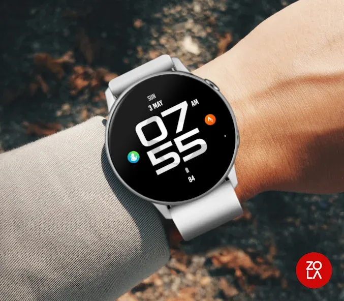 Superior Black Watch Face screenshot 3