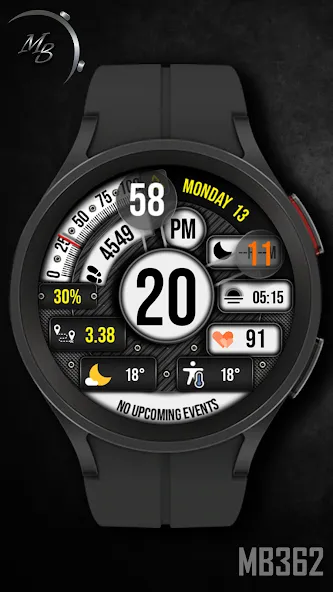 Hybrid Watch Face MB362 screenshot 1