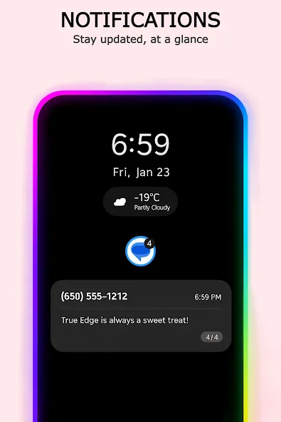 True Edge: Iluminación Edge screenshot 3