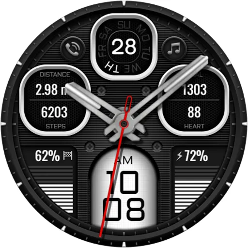 Hybrid TURAKON WS72 Watch face screenshot 15