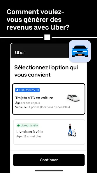 Uber Driver - Appli chauffeurs screenshot 4