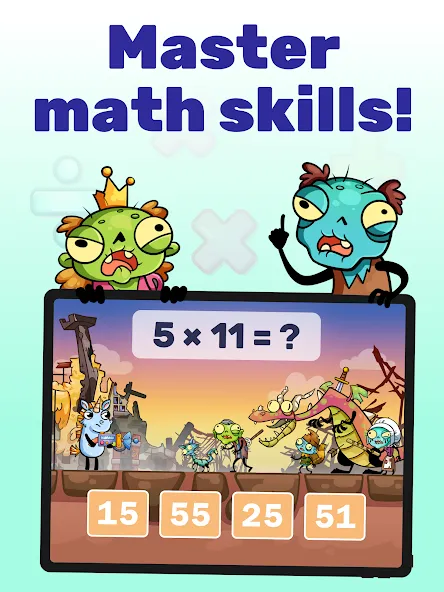 Math games: Zombie Invasion screenshot 5