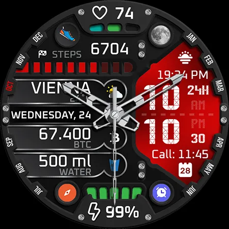 TimeCast Full Watch Face screenshot 14