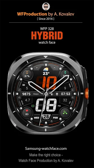WFP 328 Hybrid watch face screenshot 1