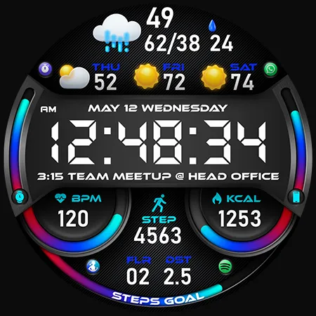PER51 Digital Watch Face screenshot 41