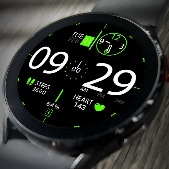 Key026 Hybrid Watch Face screenshot 1