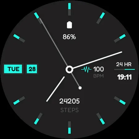 Minima 4 Minimal Watchface screenshot 11