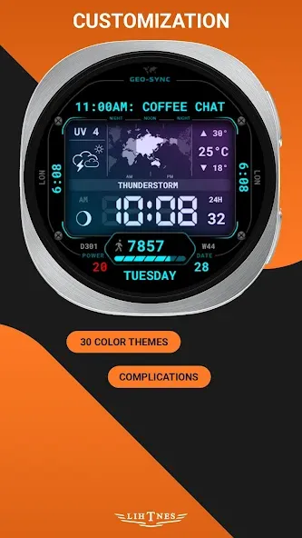 Geo-Sync Watch Face 118 screenshot 2