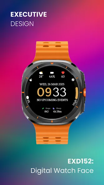EXD152: Digital Watch Face screenshot 3
