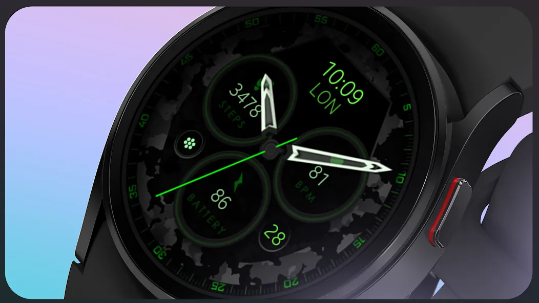 Dream 34 dark analog watchface screenshot 6