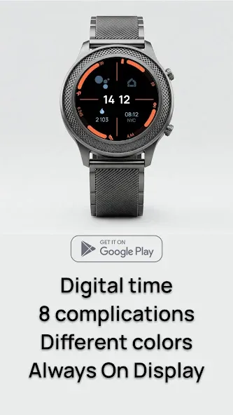 Digital Watchface D12 screenshot 2