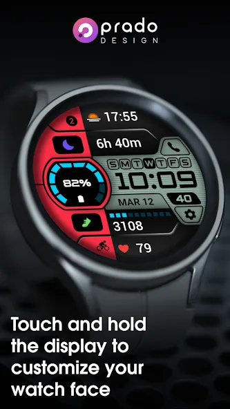 PRADO 89 Digital Watch Face screenshot 4