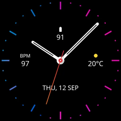 Illusion Black Watch Face screenshot 4