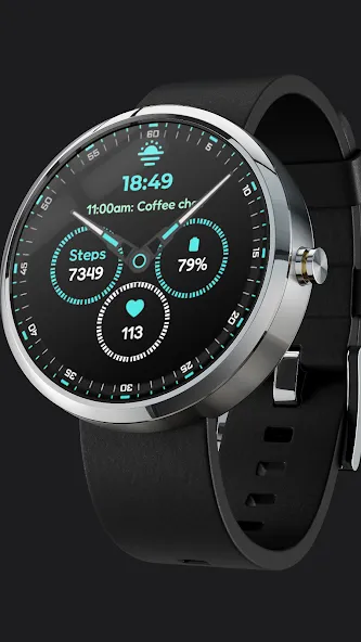 A4 Analog Watch Face screenshot 2