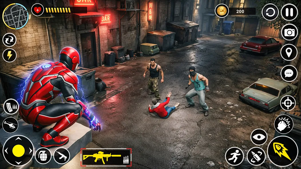 Rope Hero: Crime City Action screenshot 1