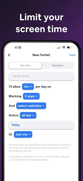 Forfeit: Habit Contracts screenshot 4