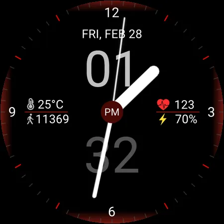 Hybrid Vision Watch Face screenshot 5
