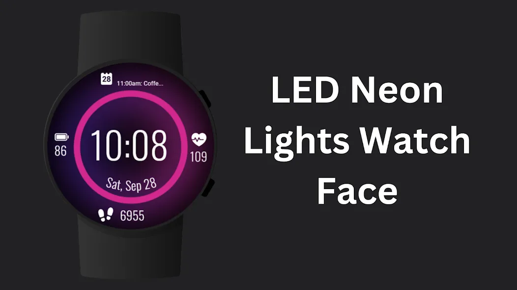 LED Neon Lights Watch Face screenshot 2