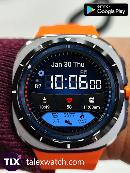 HyperSpace Watch Face screenshot 1