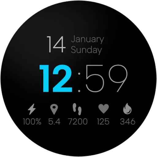 Minimal Digital Watch Face Pro screenshot 15