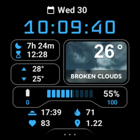 MDS01 Digital Watch Face screenshot 10