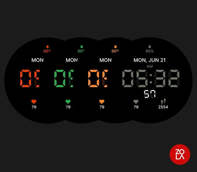 Digital LED Watch Face screenshot 3