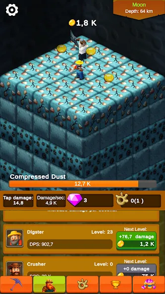 Planet Digger: Idle Clicker screenshot 2