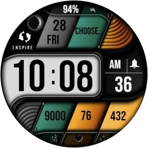 Modern Digital Watch Face IN21 screenshot 29