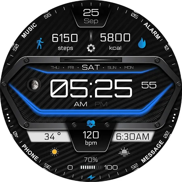 A380 Neon Wear OS Watch Face screenshot 29