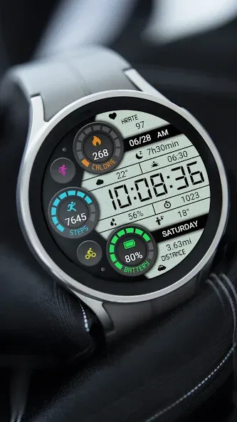 Retro Functional LCD ZKinWatch screenshot 2