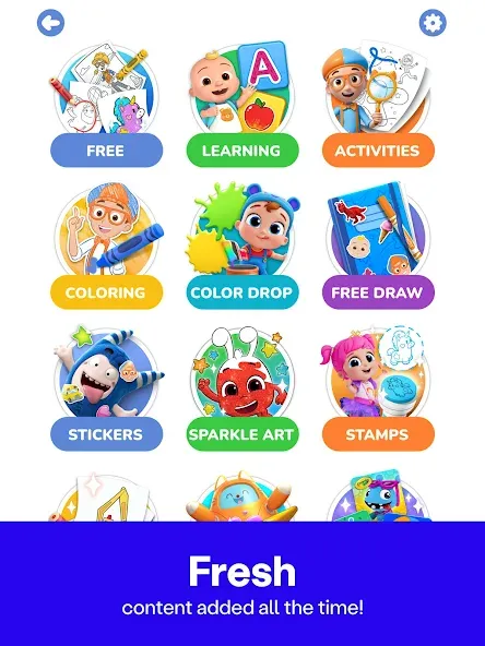 Coloring with Blippi & Friends screenshot 10