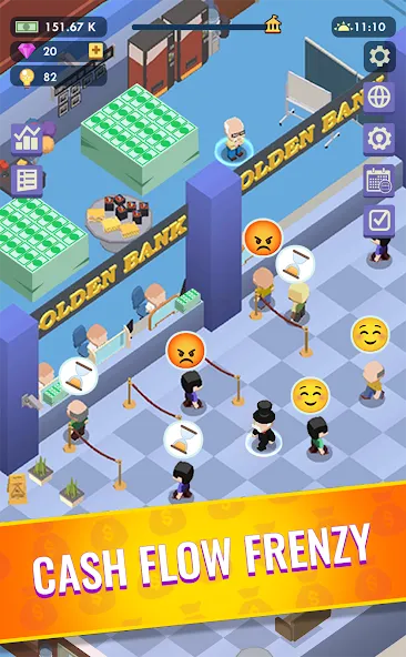 Idle Bank - Money Games screenshot 2