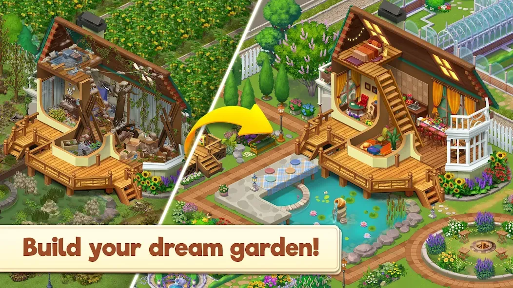 Merge Manor : Sunny House screenshot 1