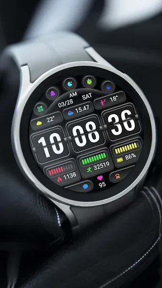 Page Turning Clock ZKin Watch screenshot 2