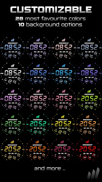 NW Digital Wear OS Watch Face screenshot 2