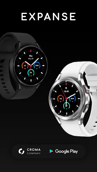Expanse Watch Face for Wear OS screenshot 1