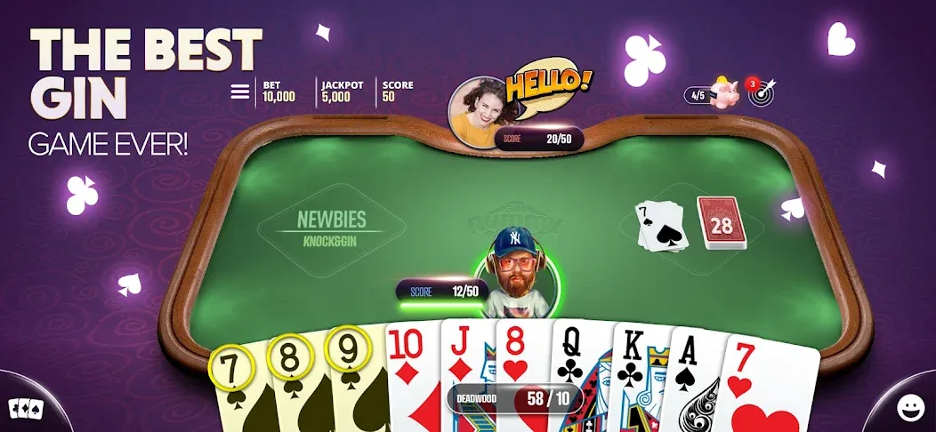 Gin Rummy Extra - Online Rummy screenshot 1