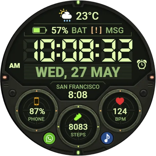 WFP 354 Tactical Watch face screenshot 42