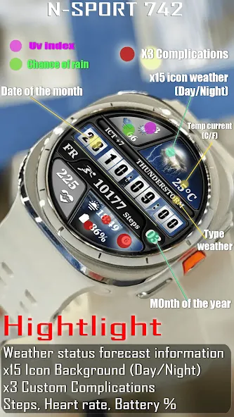 N-SPORT742 SuperDial Weather screenshot 3