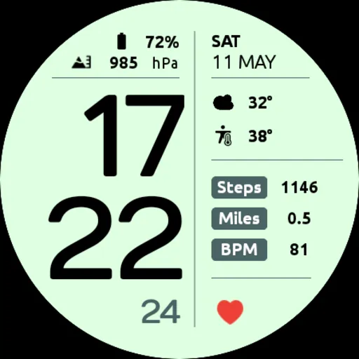 EXD043L: Digital Watch Face screenshot 25