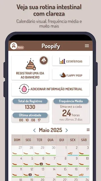 Poopify - Diário Intestinal screenshot 1