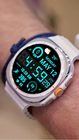 Big Bold Digital WearOS NTV584 screenshot 12