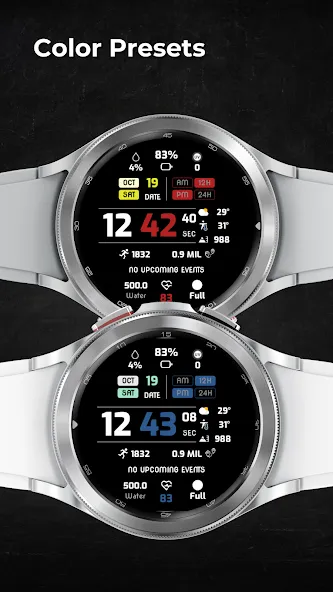 EXD107: Digital Watch Face screenshot 6